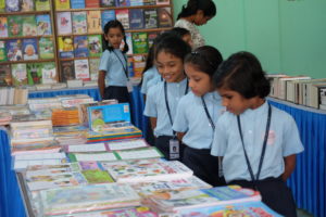 Book reading activities at the oxford school Calicut. Private school in Calicut